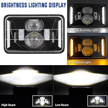Amazon.com: WIKIBB 4x6 LED Headlights Kit with Bracket